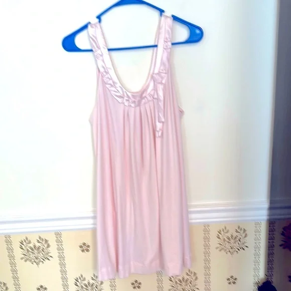 Oscar de la Renta Pink Label Chemise Babydoll Nightgown Medium Light Pink - Picture 1 of 6